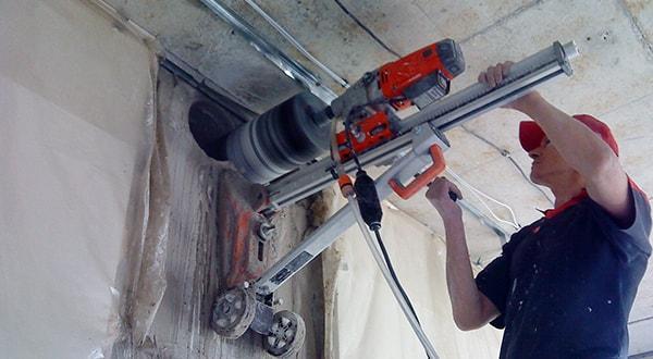 Алмазное бурение отверстий. ремонт квартир и помещений алмазное бурение отверстий